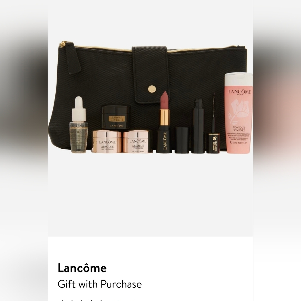 Lancôme Makeup Set with Black Pouch